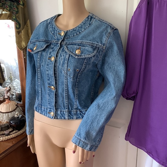 Vtg 80s Jordache denim jean jacket M - Picture 3 of 13
